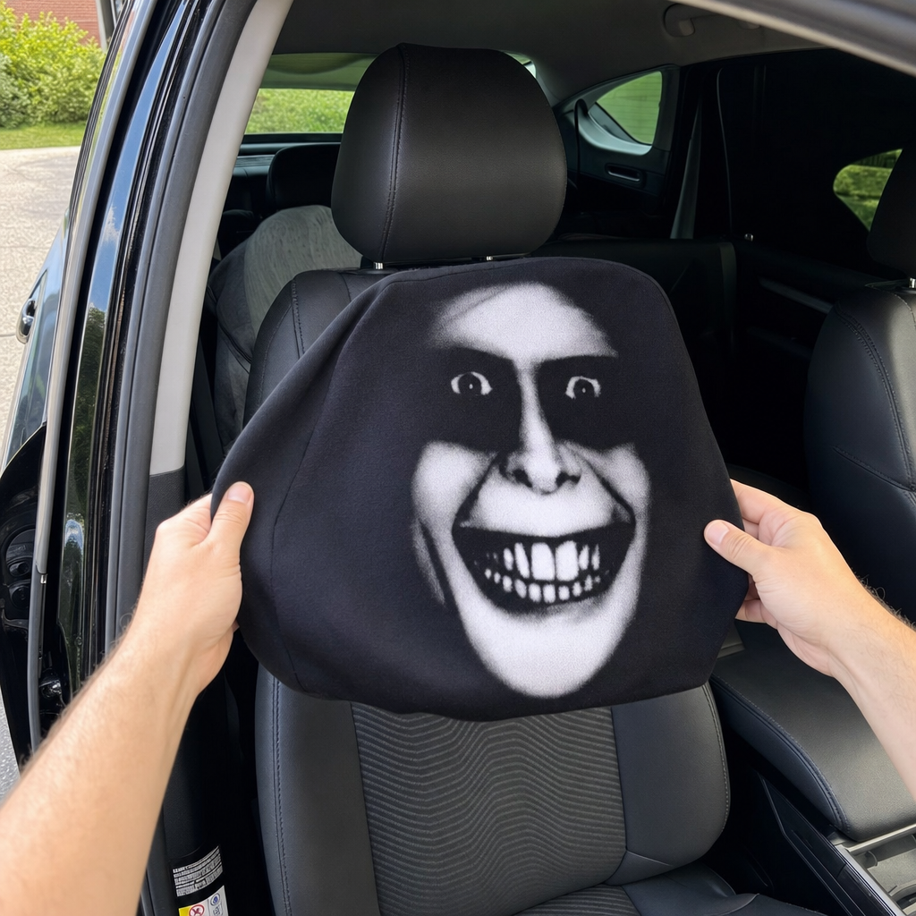 GrinRide — The Grinning Headrest Cover