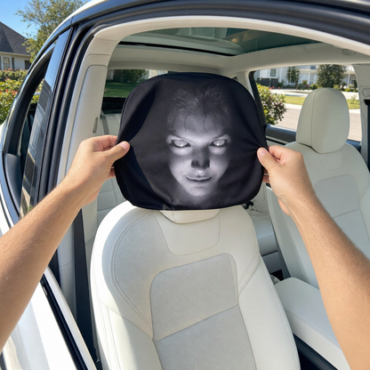 GrinRide — The Grinning Headrest Cover